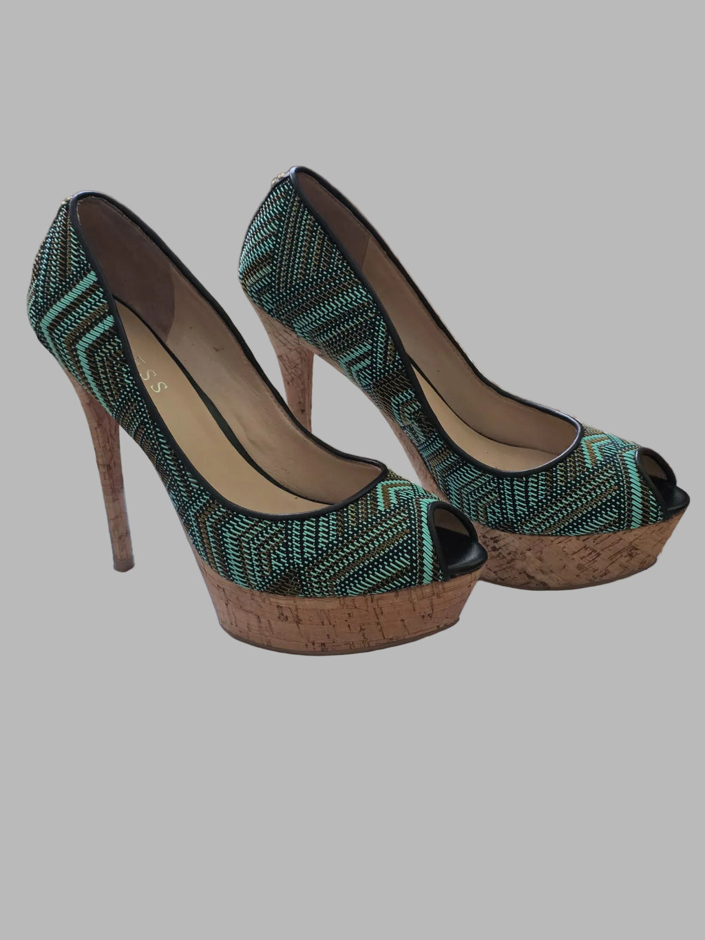 Zapatos tacón peep-toe de Guess