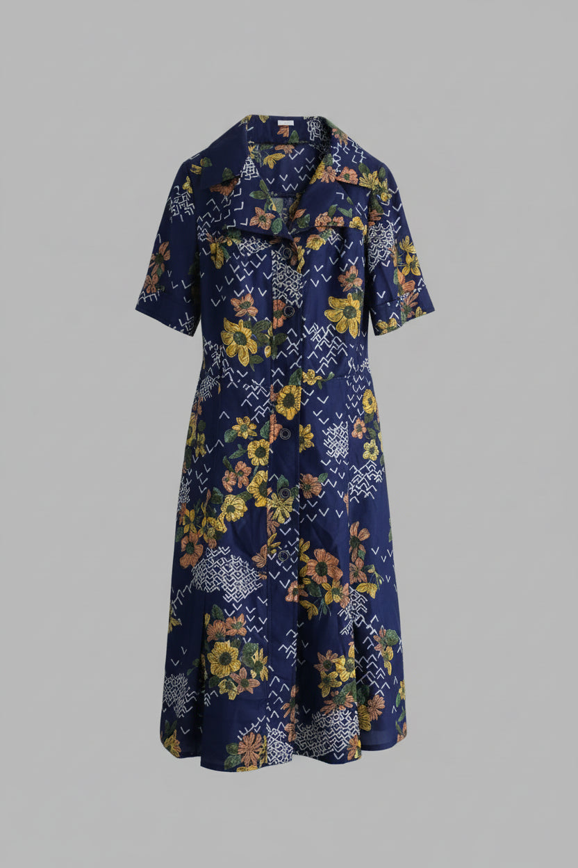 Vestido camisero italiano retro