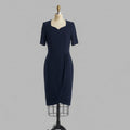 Robe vintage bleu marine Central Gallery