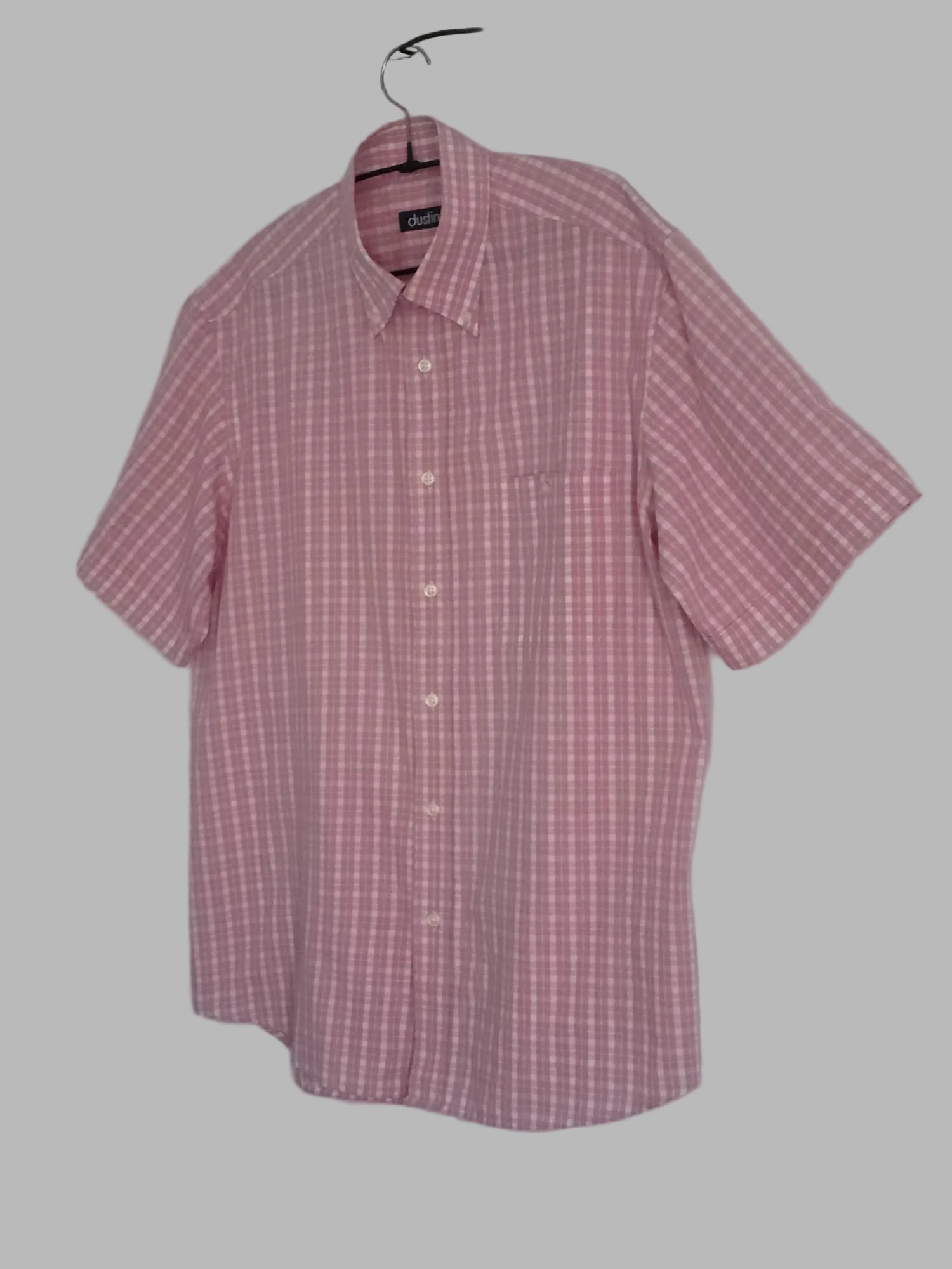 Chemise à carreaux rose de Dustin