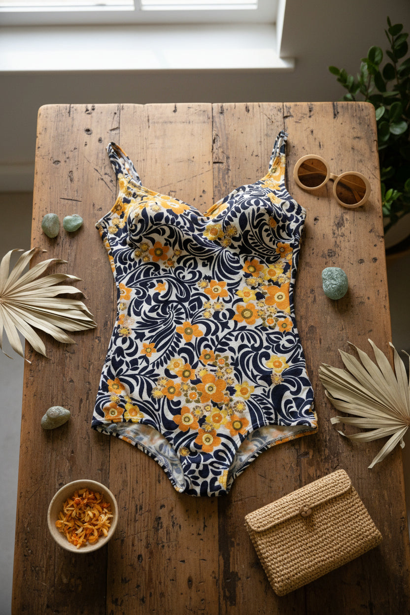 Bañador vintage floral de Luxnailon