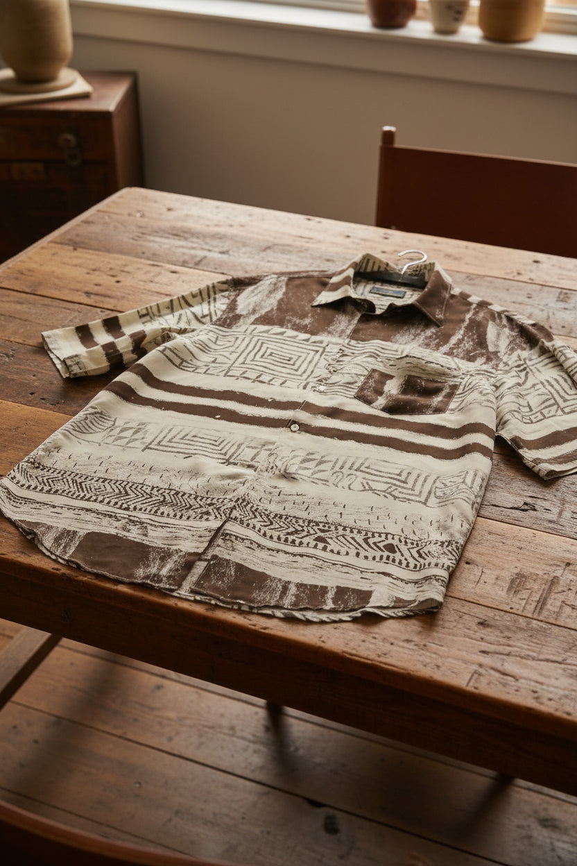 Camisa Vintage abstracta de Trendy