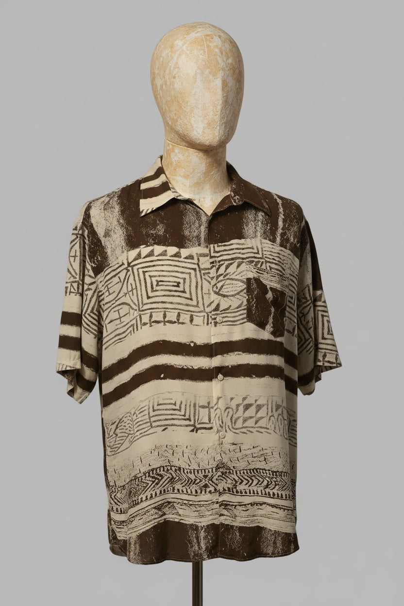 Camisa Vintage abstracta de Trendy