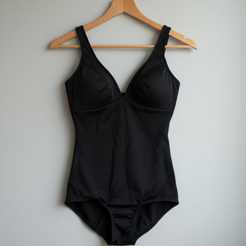 Maillot de bain vintage noir en Nyltest