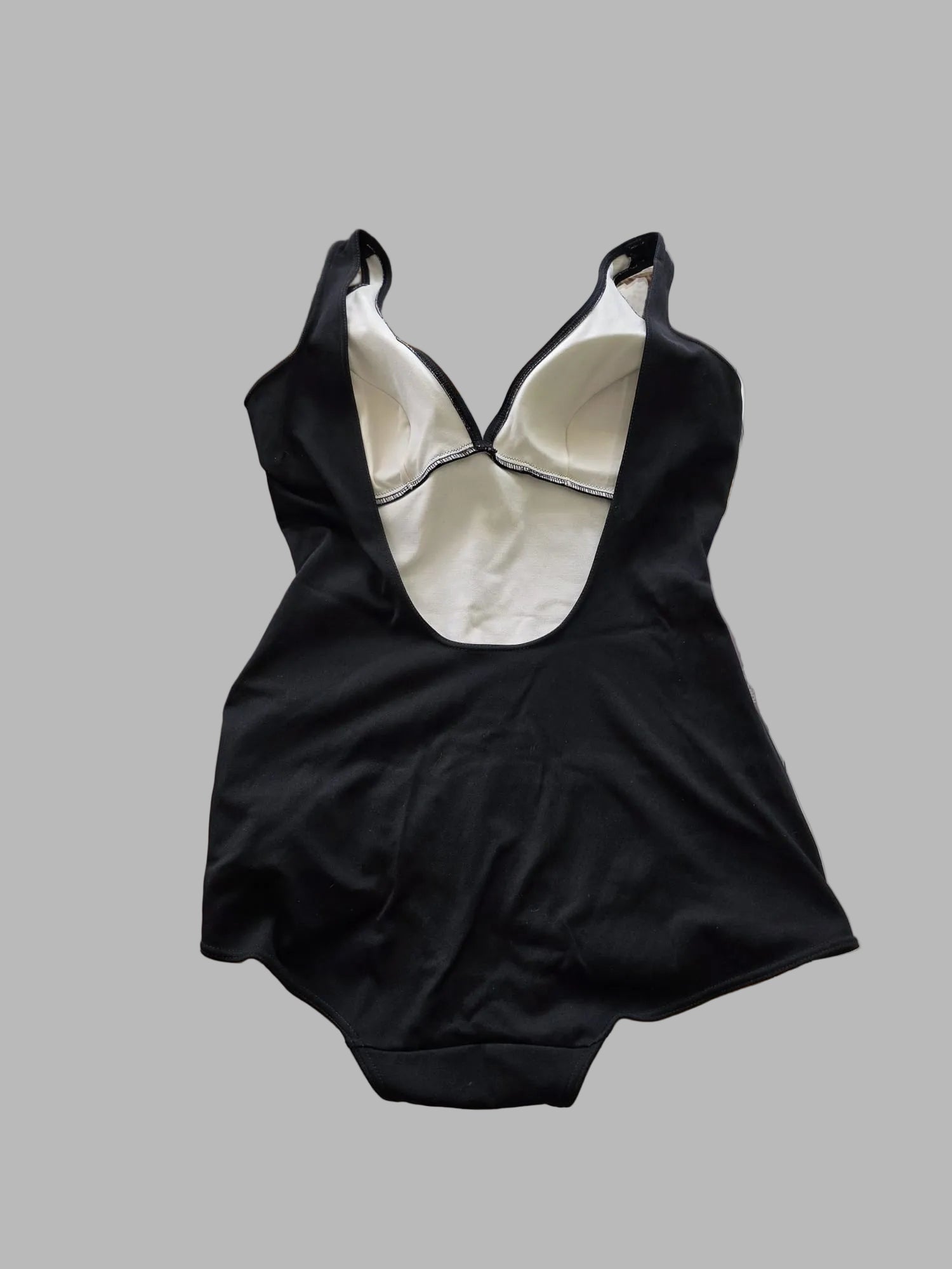 Schwarzer Vintage-Badeanzug aus Nyltest