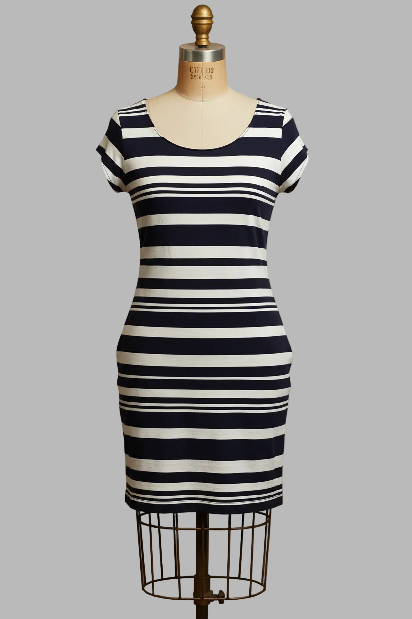 Gestreiftes Kleid von Massimo Dutti