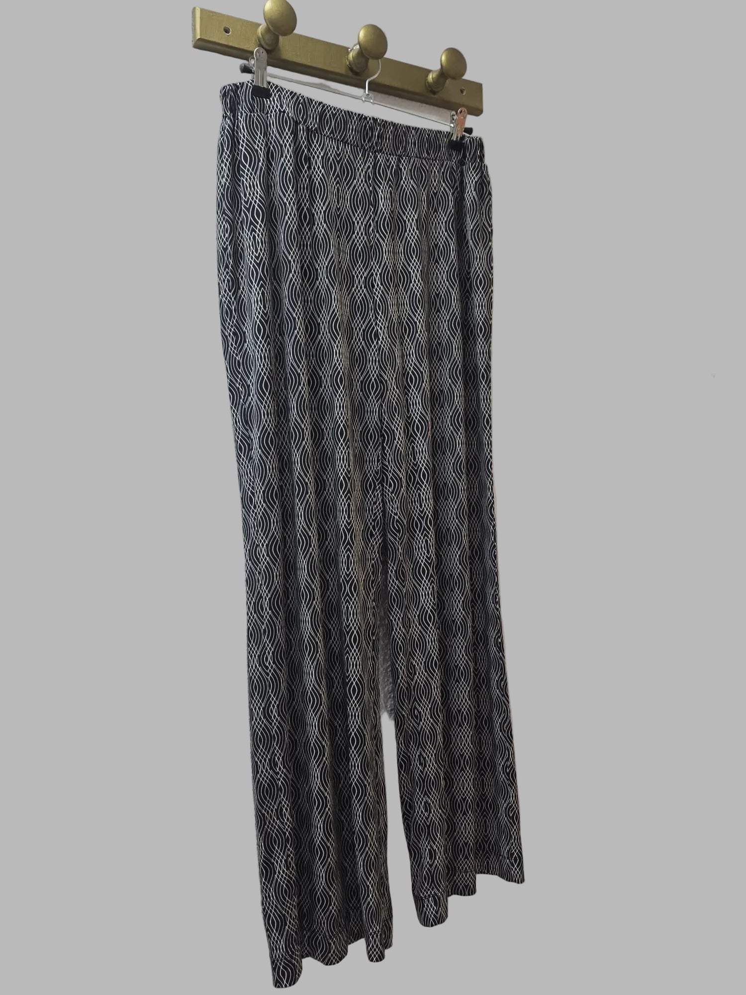 Pantalón jacquard de rayas múltiples