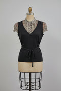 Gilet en maille gris foncé, taille 36