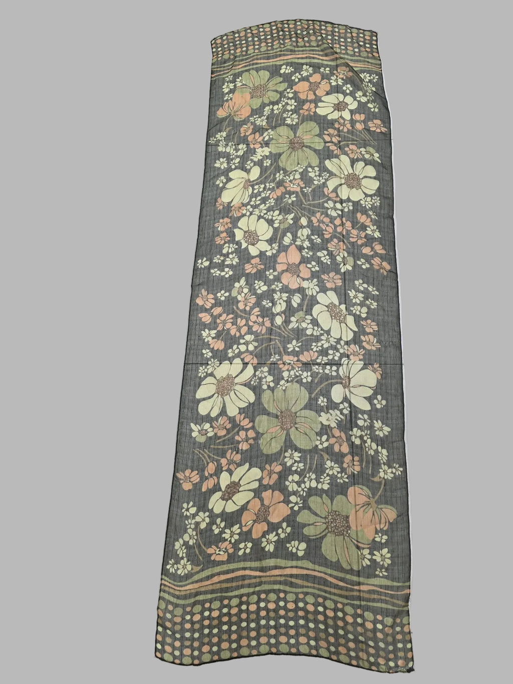 Fular verde floral