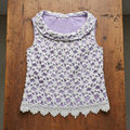 Vintage-Bluse mit Guipure-Spitze von Nara Camicie