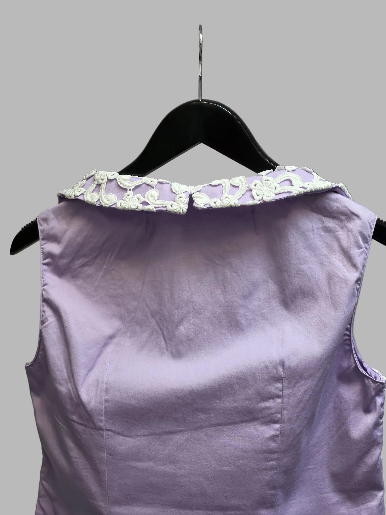 Vintage-Bluse mit Guipure-Spitze von Nara Camicie