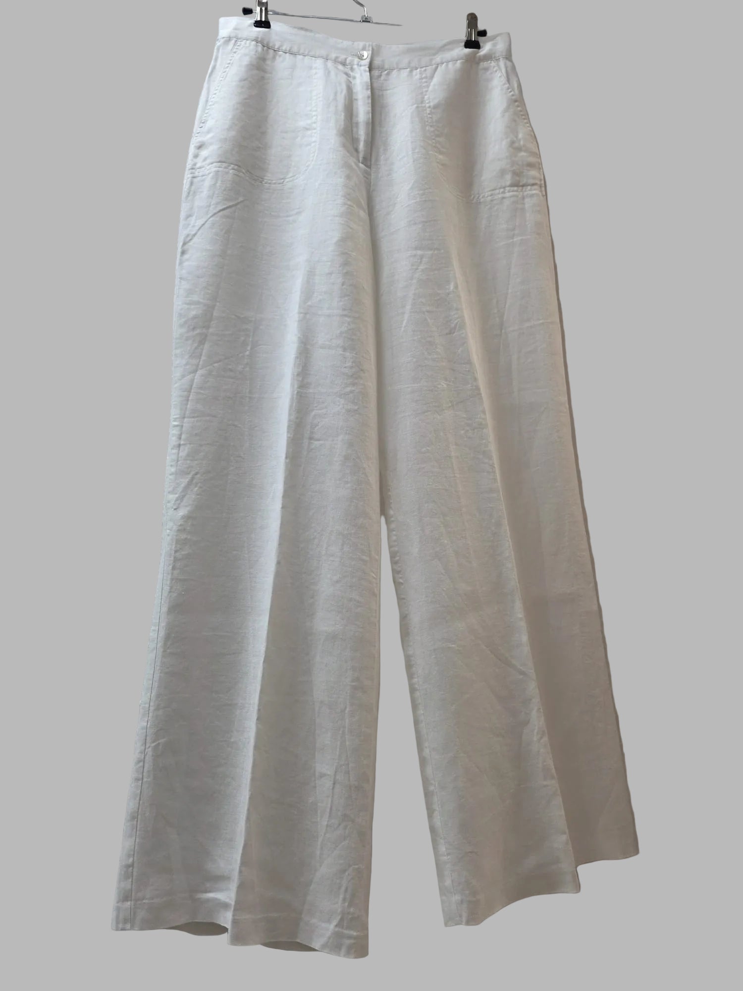 Pantalon blanc palazzo Angel Aguado