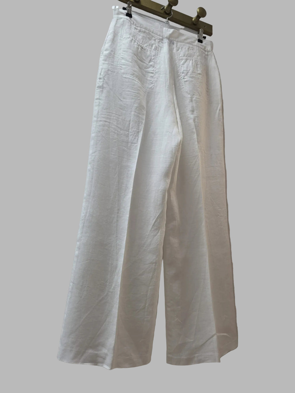 Pantalon blanc palazzo Angel Aguado