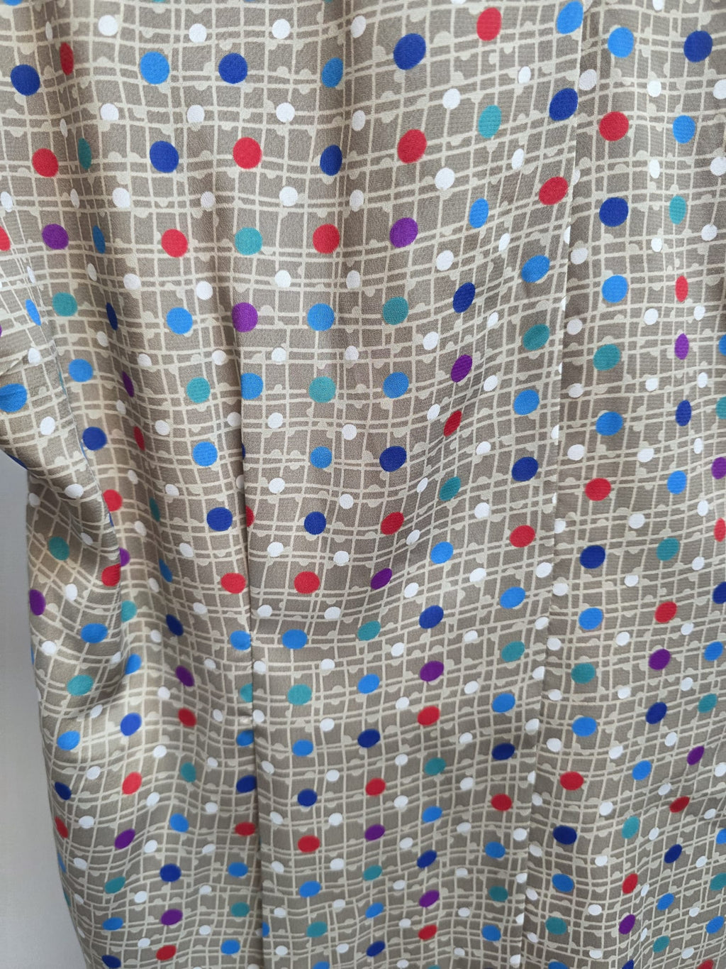 Vintage-Bluse mit Schornsteinkragen