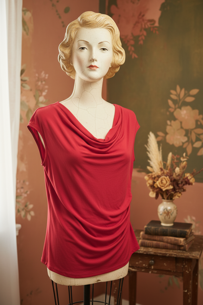 Camiseta roja sin mangas