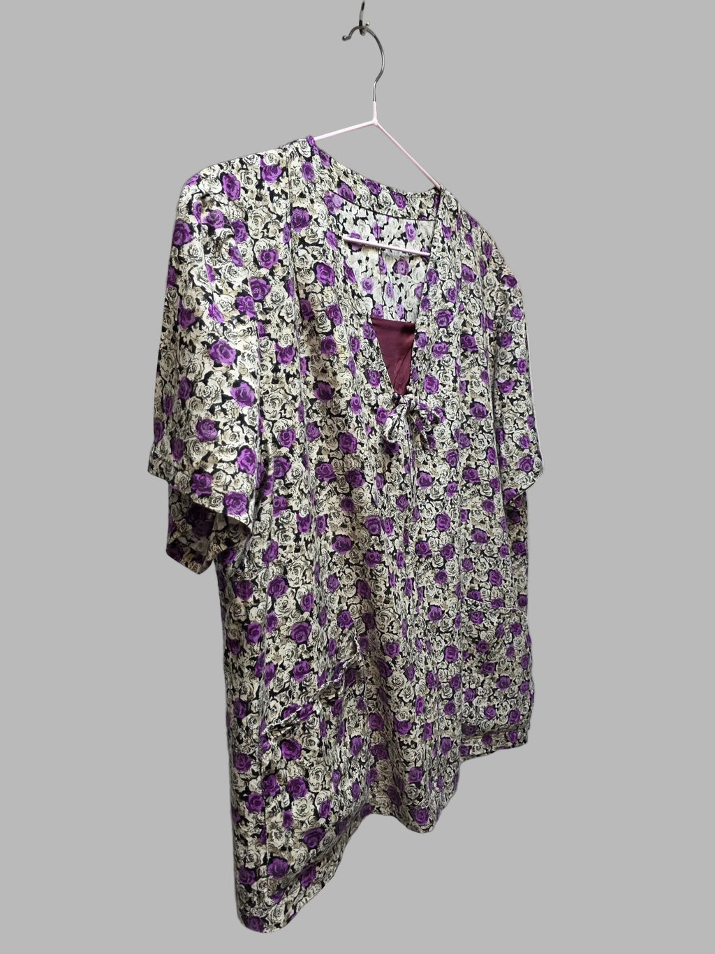 Vintage-Bluse mit Blumenmuster