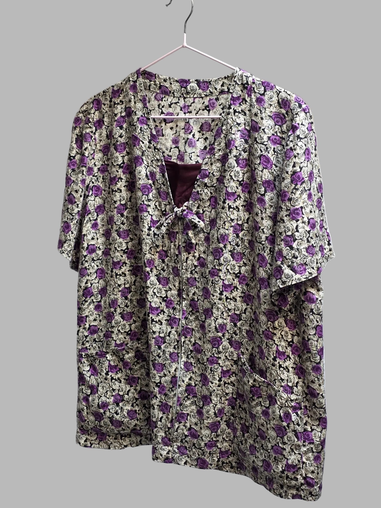 Vintage-Bluse mit Blumenmuster