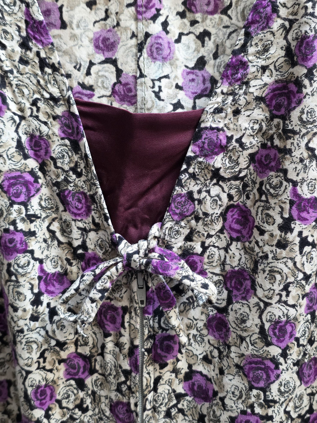 Vintage-Bluse mit Blumenmuster