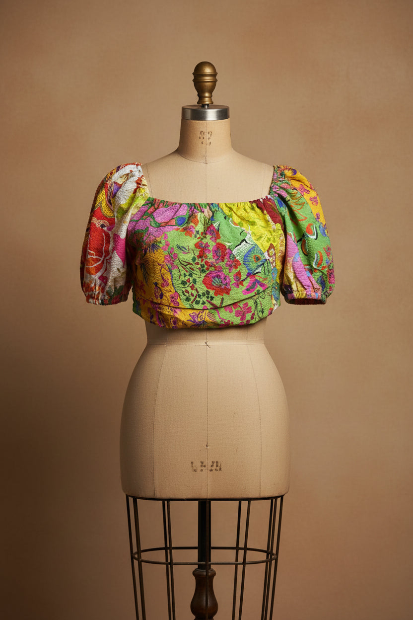 Blusa cropped de Desigual