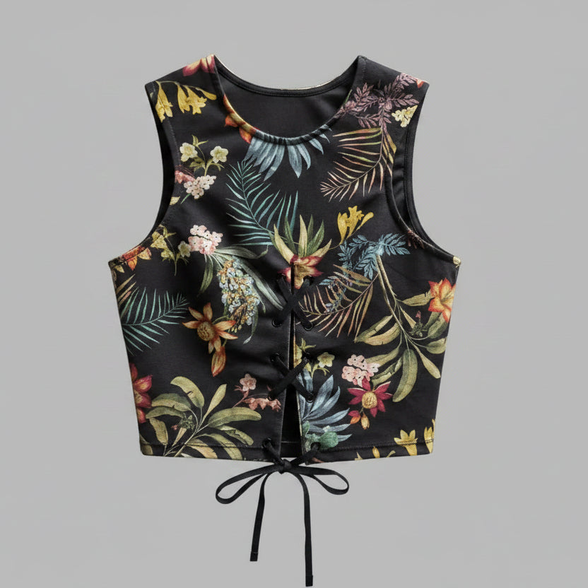 Top corto sin mangas de Stradivarius