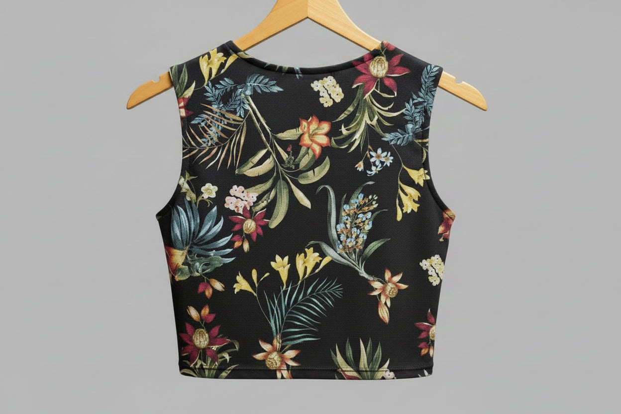 Top corto sin mangas de Stradivarius