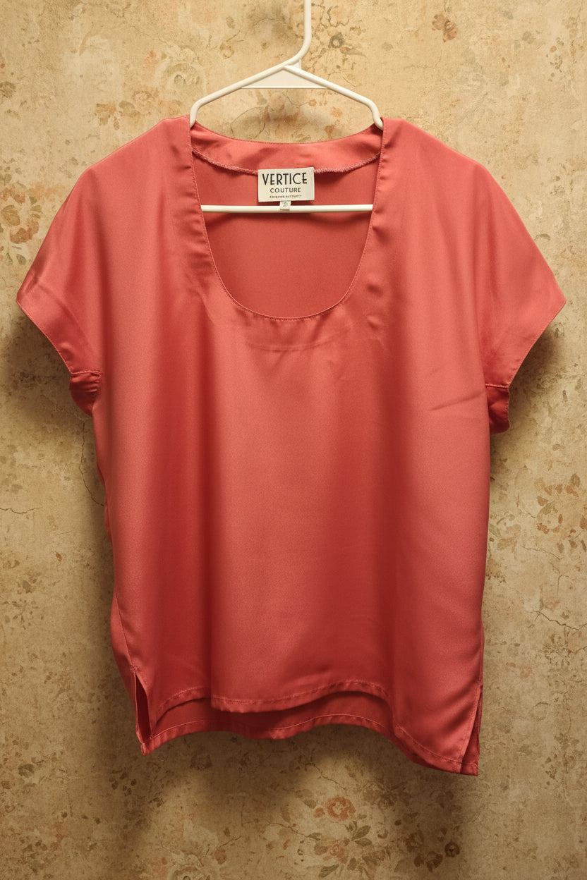 Blusa vintage Crepé de Satén- Vertice Couture