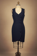 Vestido vintage azul marino de Phan Thèmpio Mode