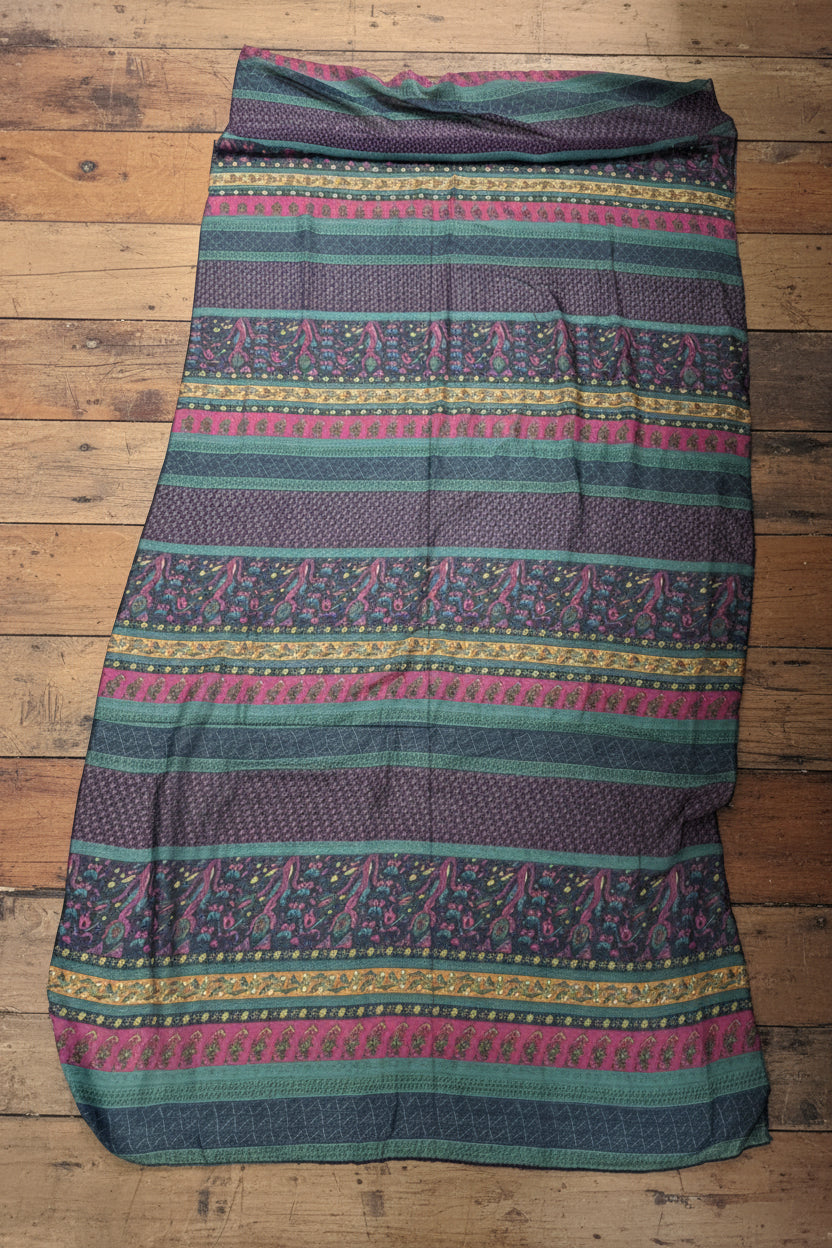 Fular maxi estampado étnico