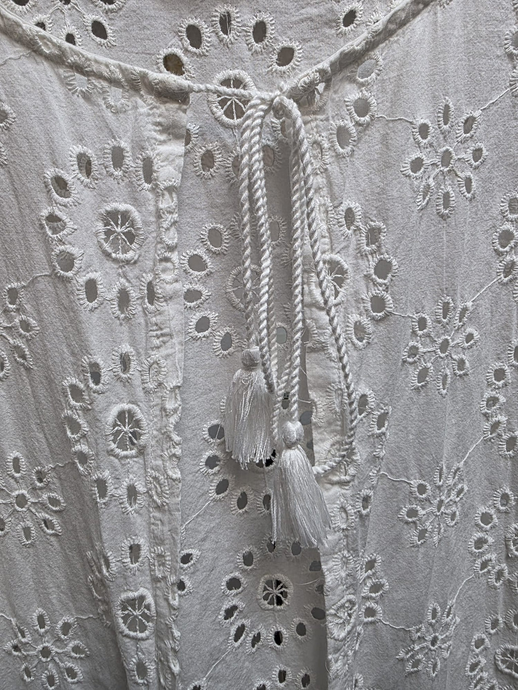 Kimono blanco  estilo ibicenco