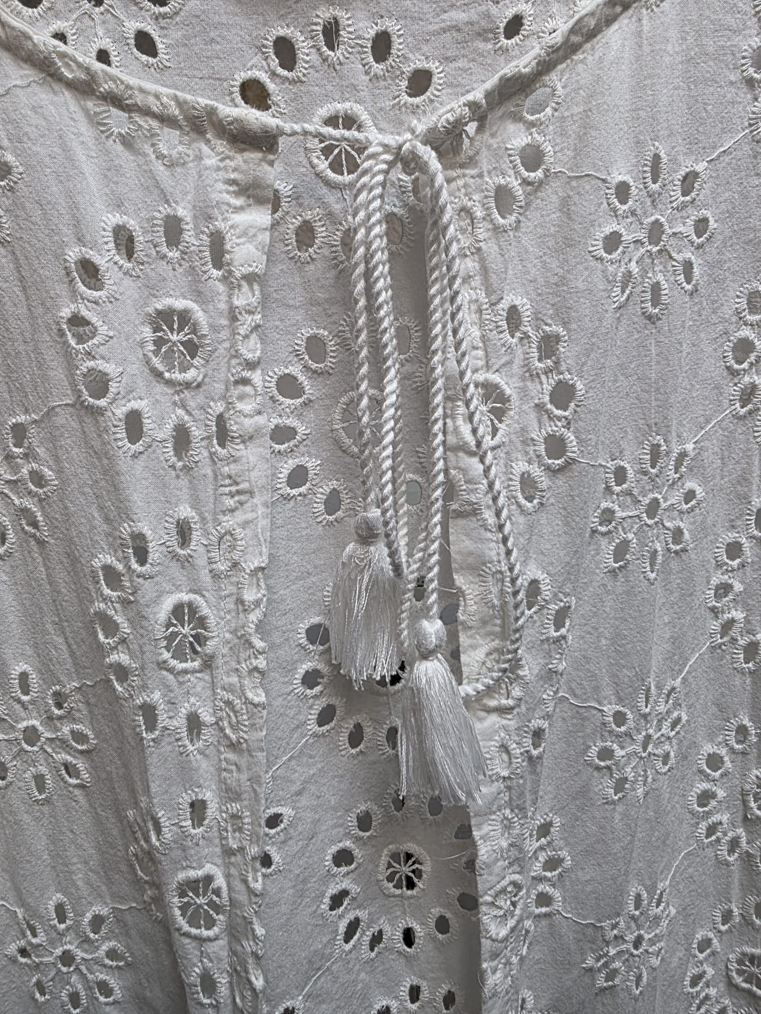 Kimono blanco  estilo ibicenco