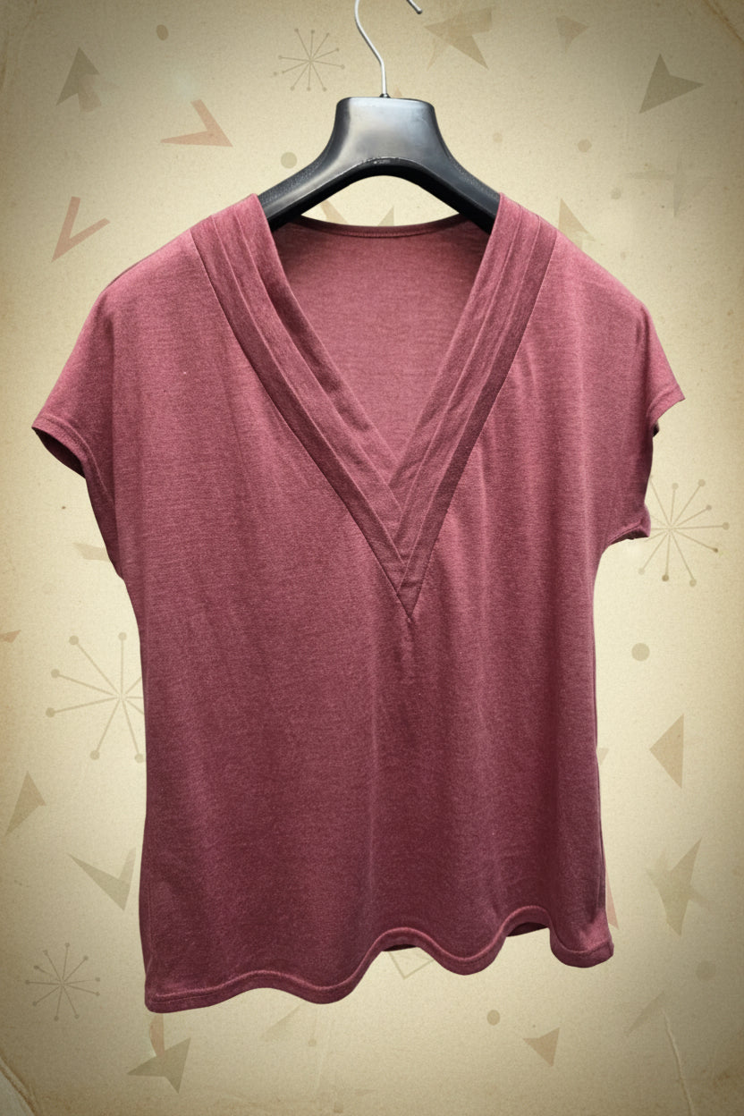 T-shirt à manches courtes corail