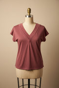 T-shirt à manches courtes corail