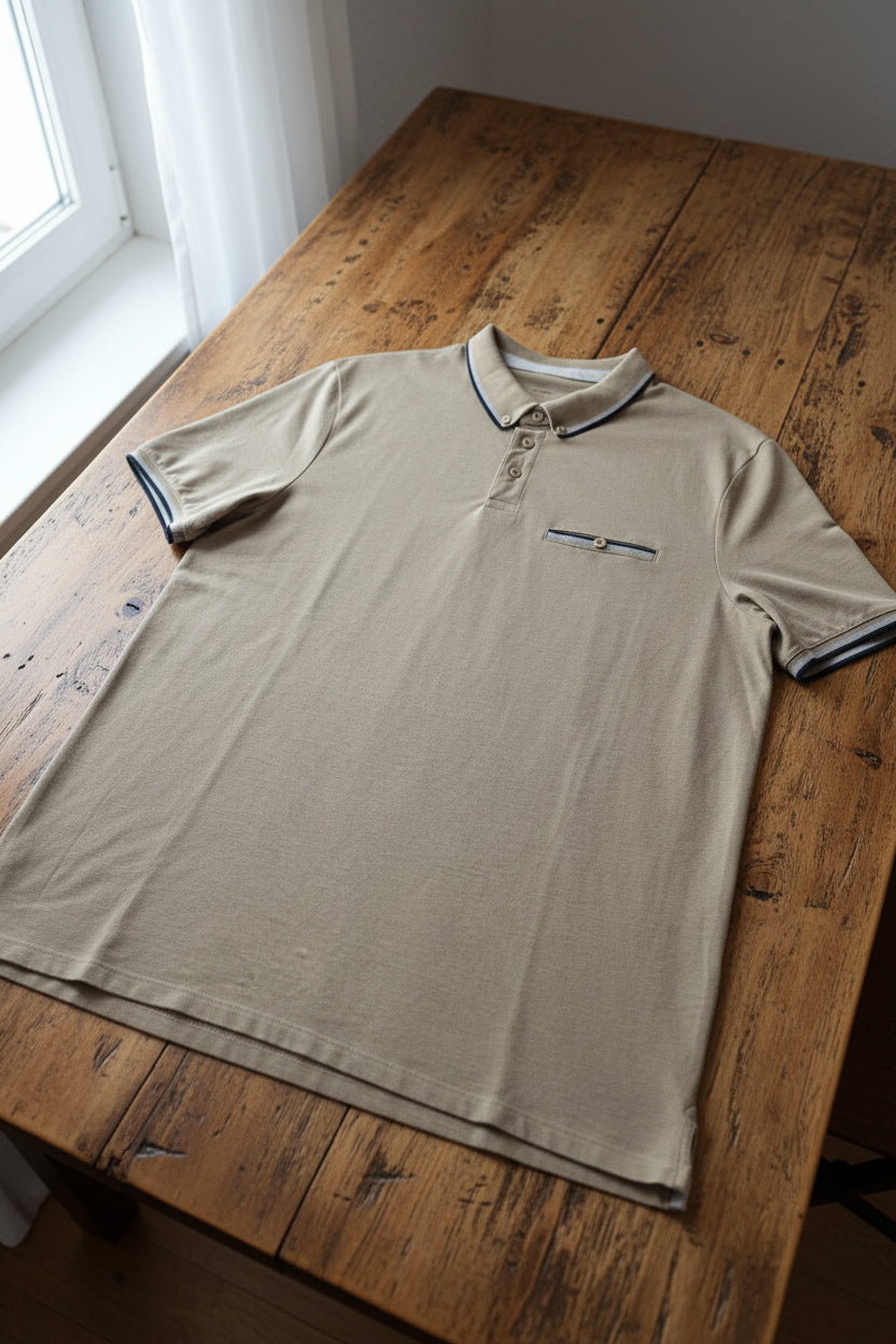 Polo beige de Kiabi