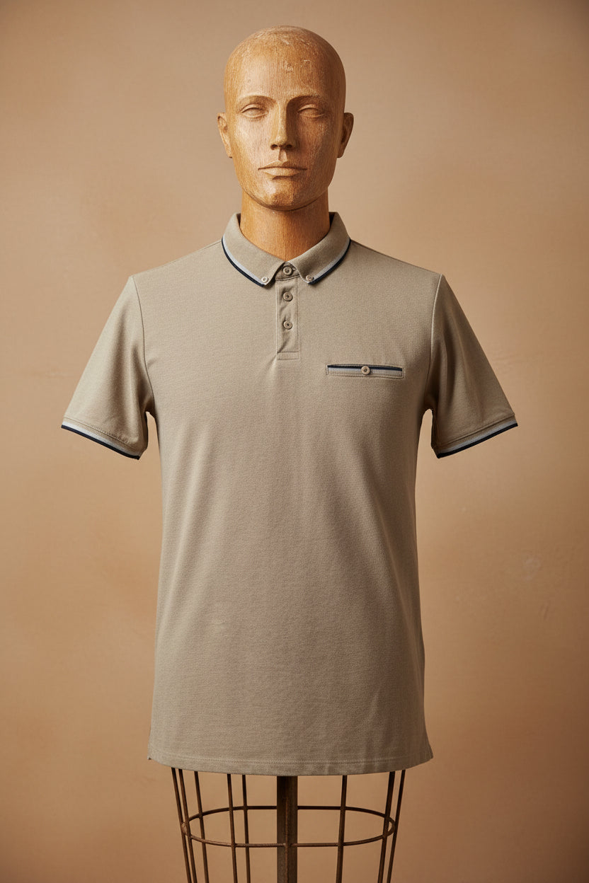 Polo beige de Kiabi