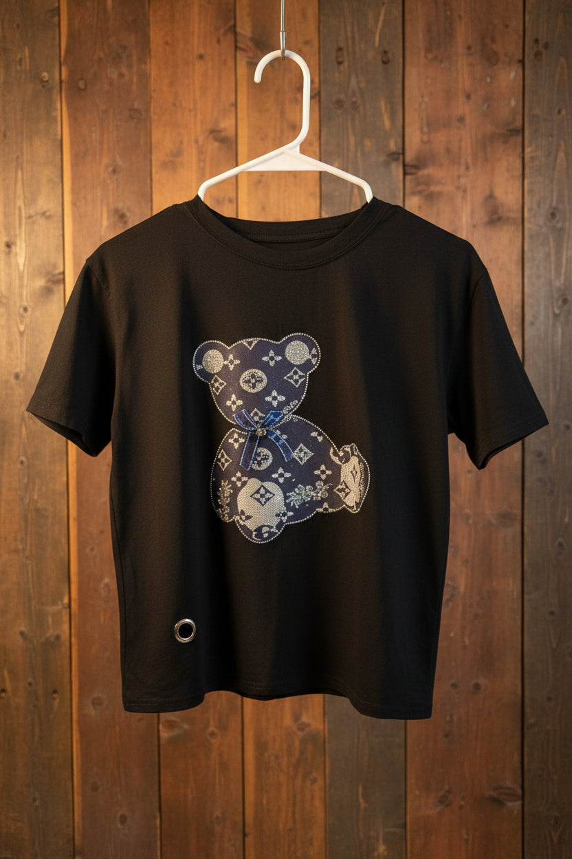 Camiseta negra manga corta