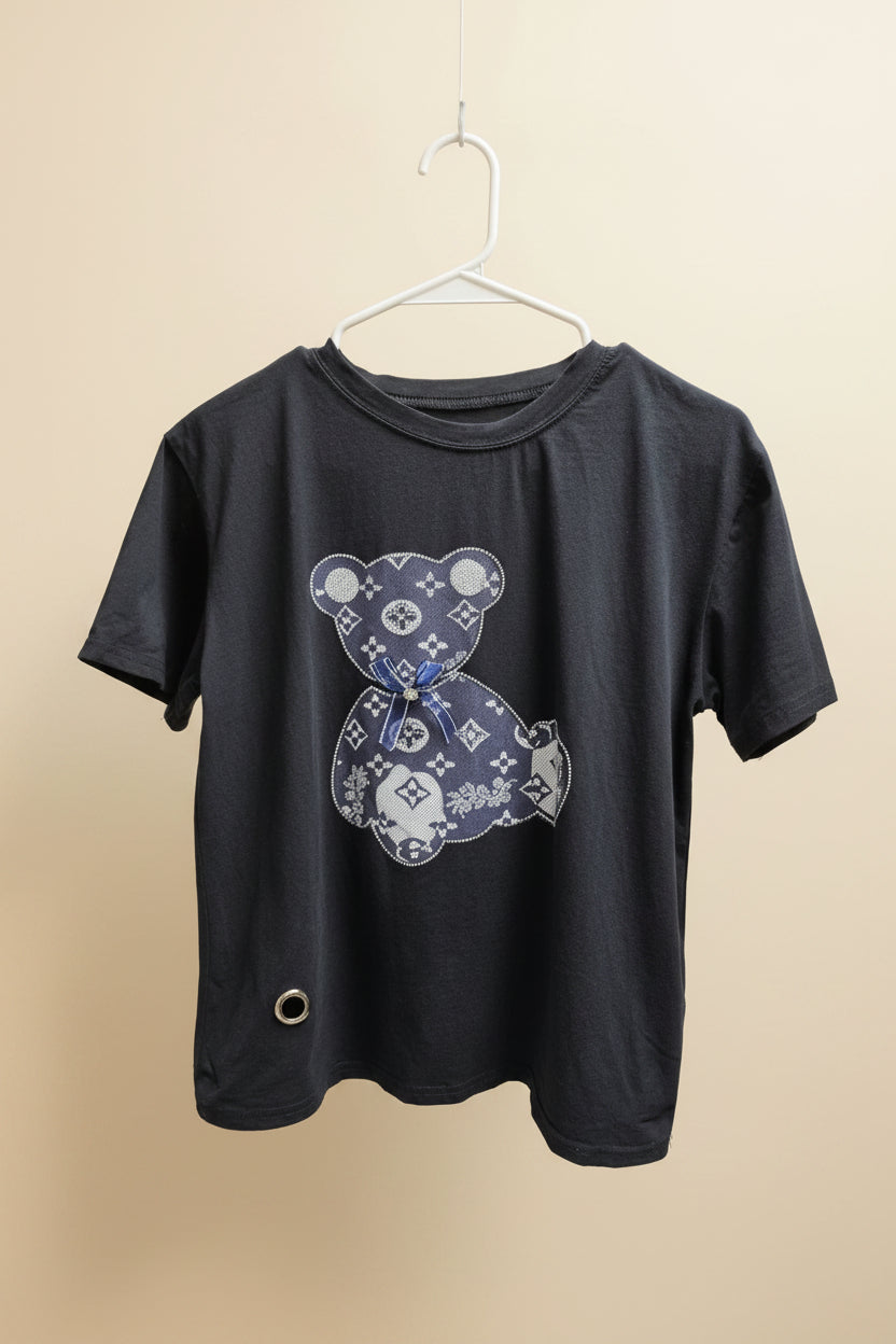 Camiseta negra manga corta