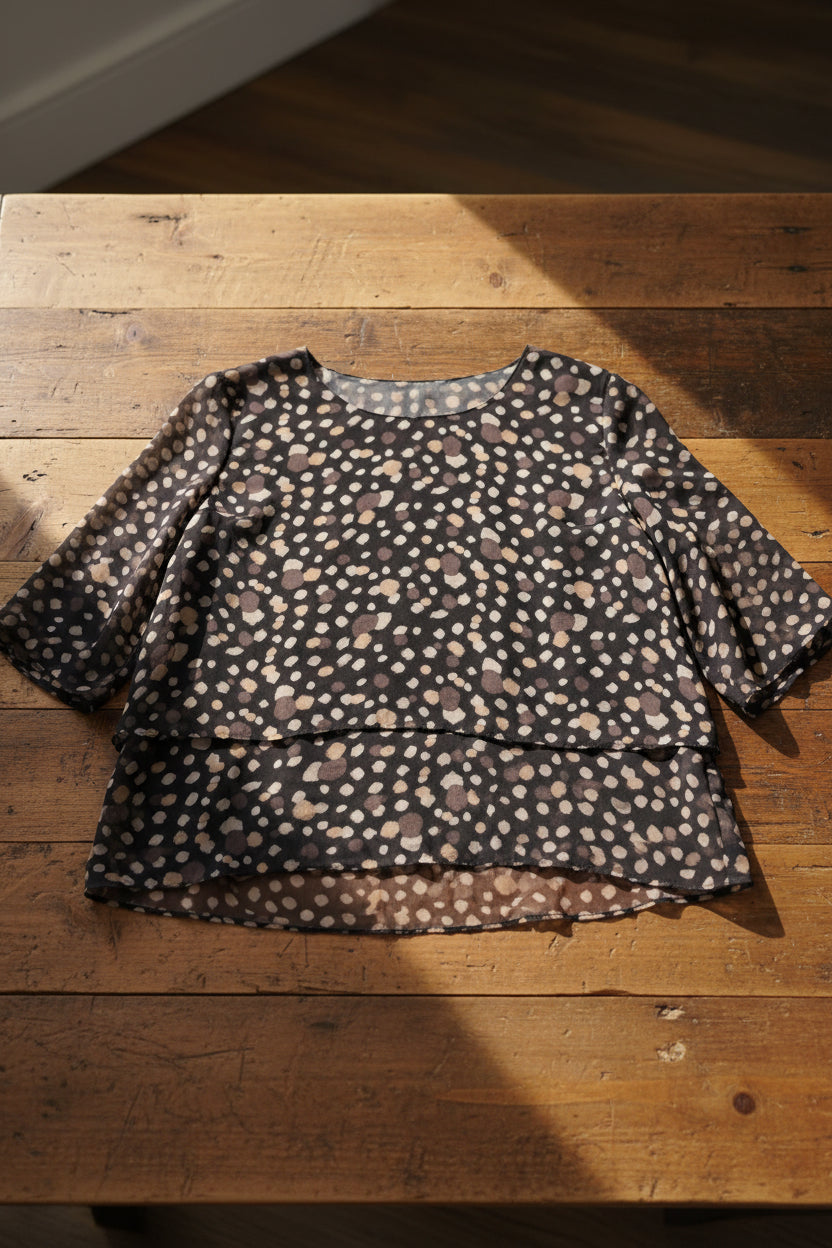 Blusa con doble capa