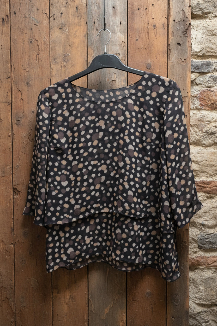 Blusa con doble capa