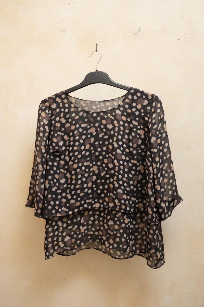 Blusa con doble capa
