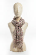 Fular estampado leopardo multicolor