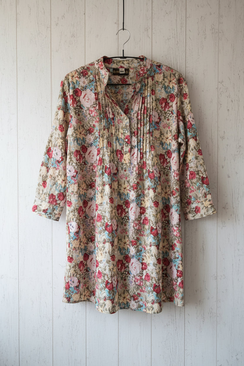 Robe Tunique Bohème Fleurie