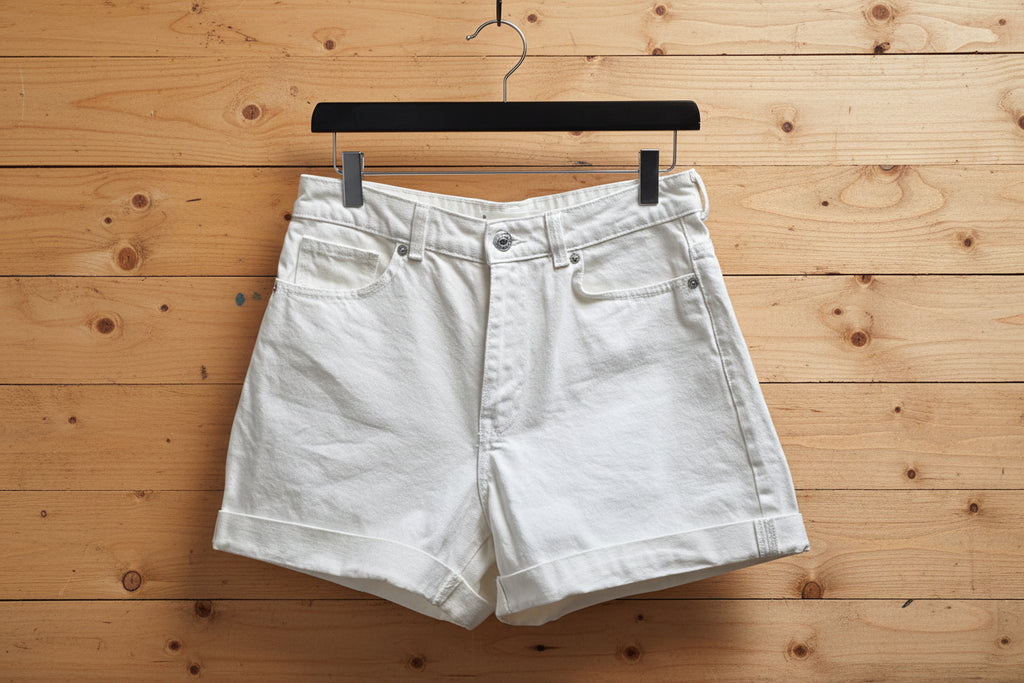 Weiße Jeans-Shorts von MNG Denim