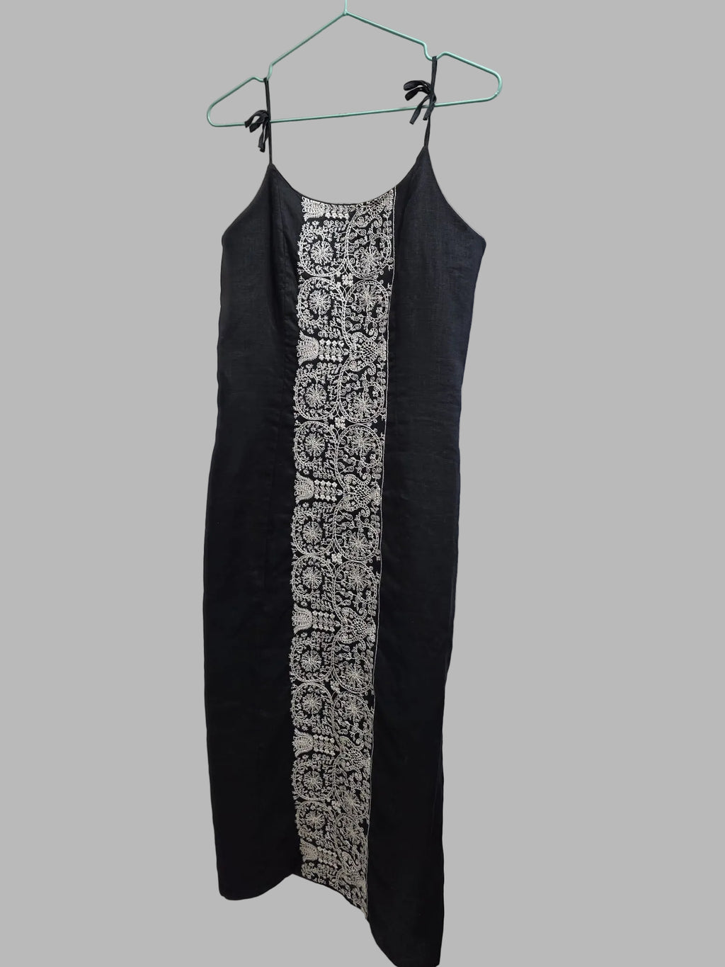 Vestido vintage midi de lino de Van-Dos