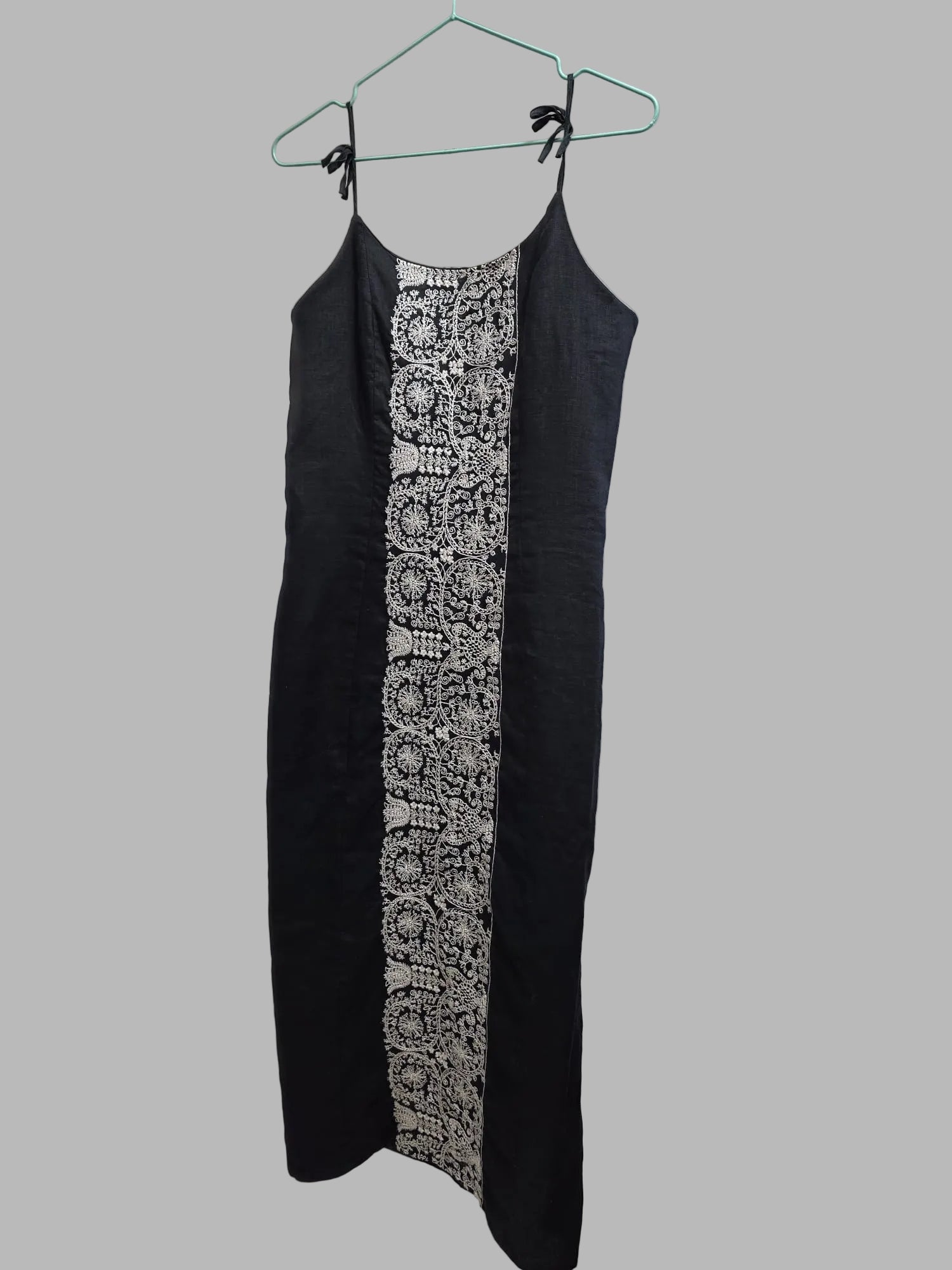 Vestido vintage midi de lino de Van-Dos