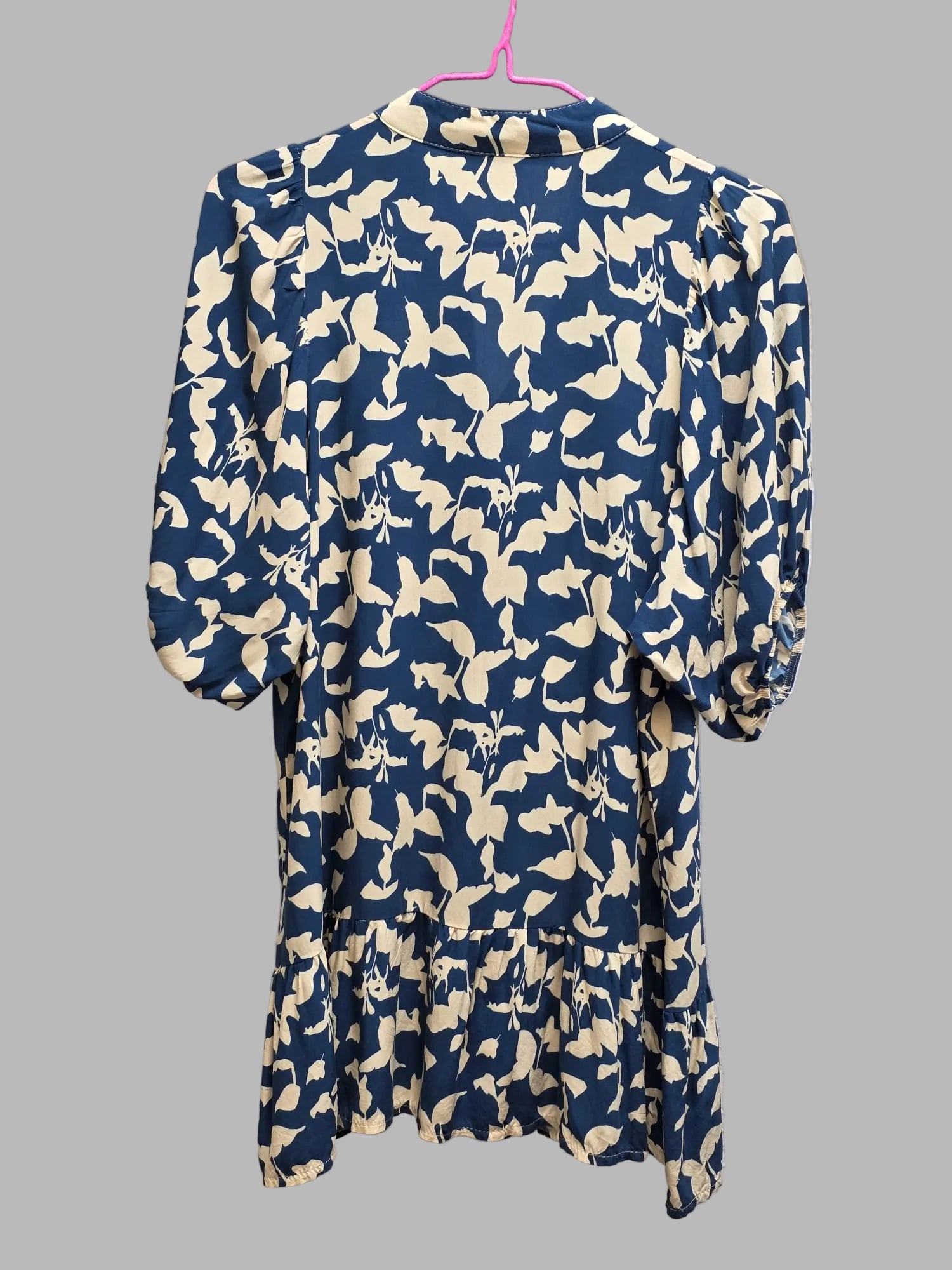 Hemdblusenkleid mit Puffärmeln