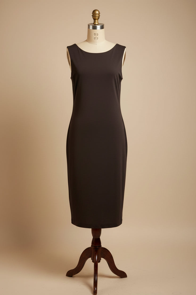 Robe marron sans manches Zara Collection