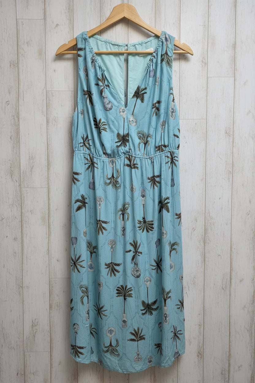Vestido midi turquesa de la marca Lez a Lez