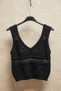 Top crochet negro H20 Italia