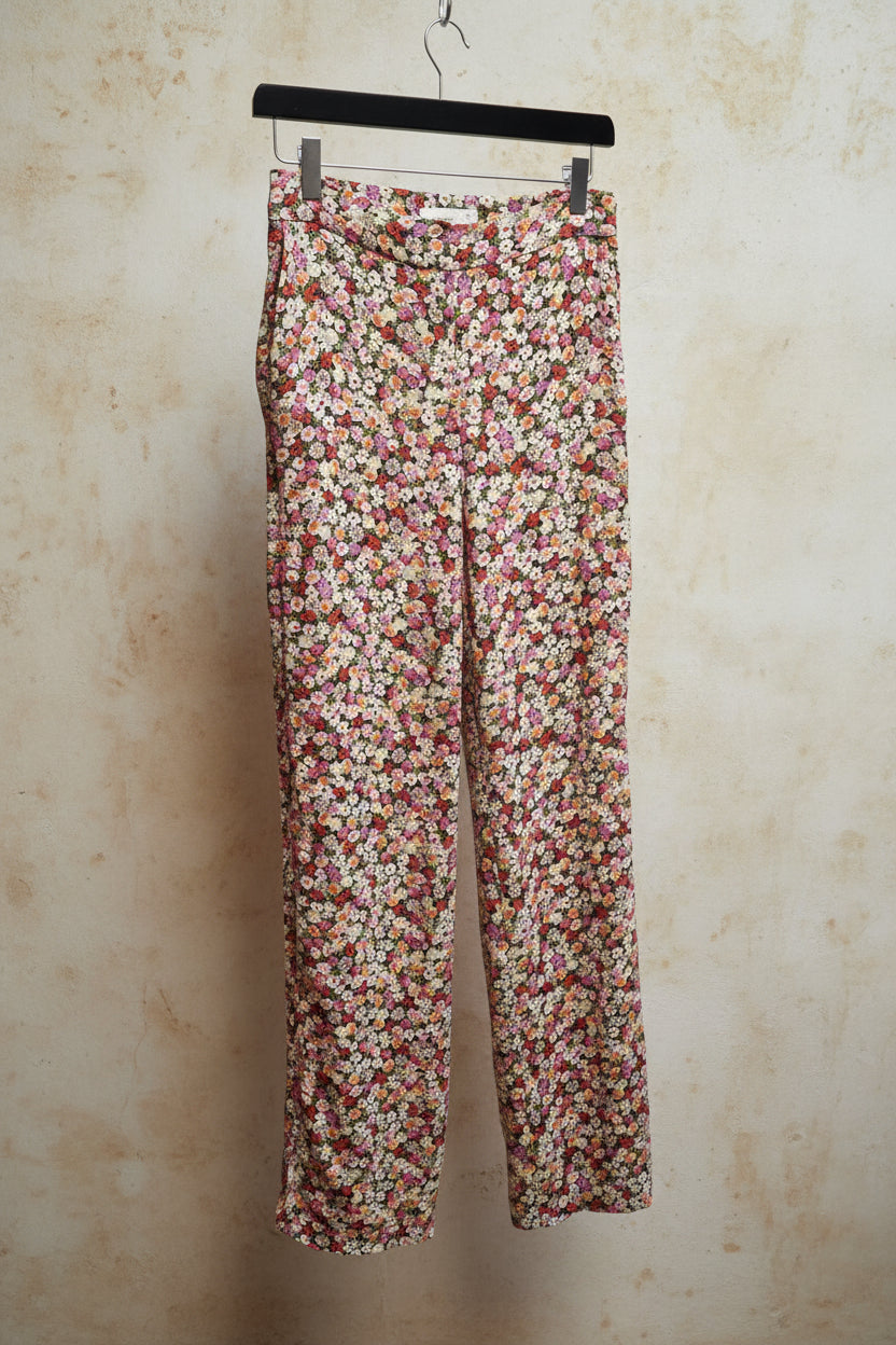 Pantalón fluido Wide-Leg de marca Mango
