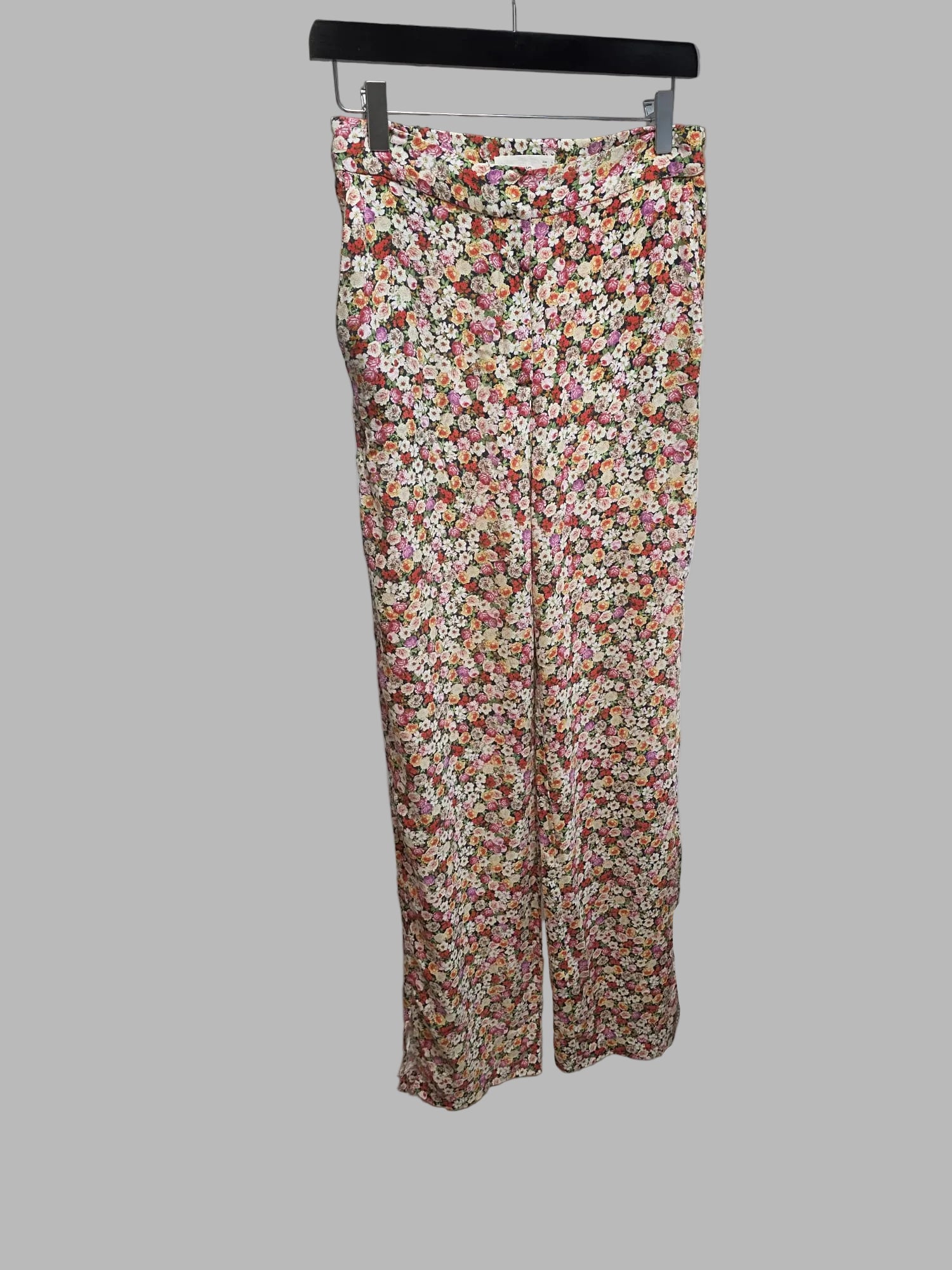 Pantalón fluido Wide-Leg de marca Mango